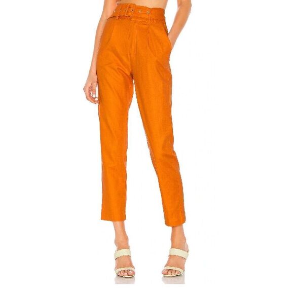 Camila Coelho Quinn Trouser in Desert Orange Sz. S - Picture 1 of 4